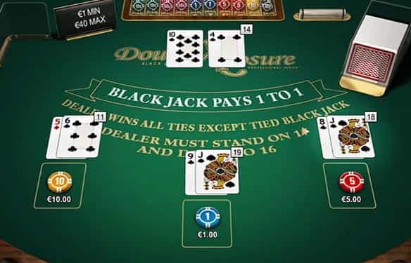 Double Exposure Blackjack by NetEnt.