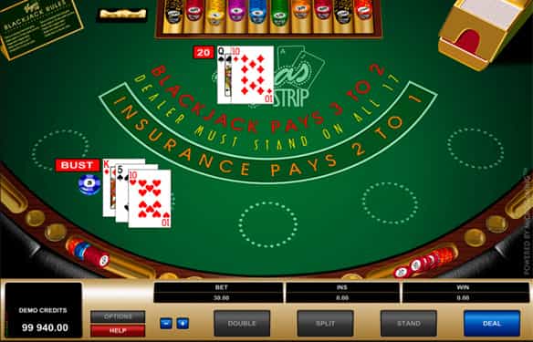 Vegas Strip Blackjack by Playtech.