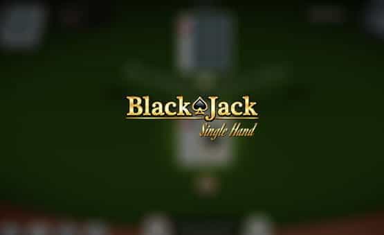 Blackjack Single Hand game logo.