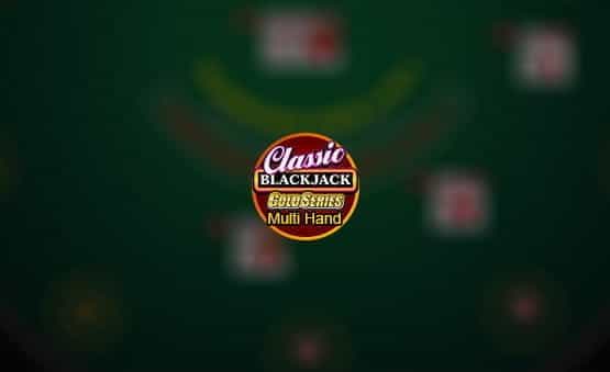 Multi-Hand Classic Blackjack Gold game logo.