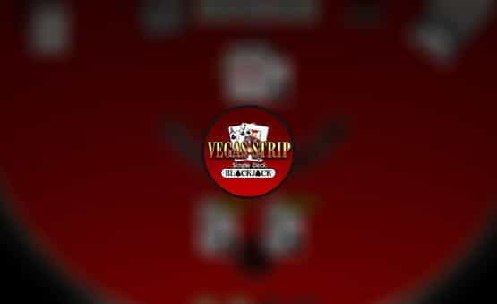 Vegas Strip Single Deck Blackjack game logo. 