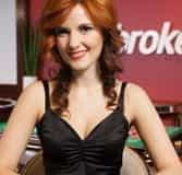 See Kandida dealing during live games at Ladbrokes Casino