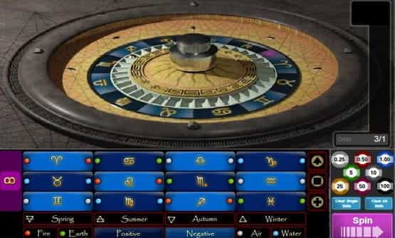 Astro Roulette online roulette game from 1x2gaming.