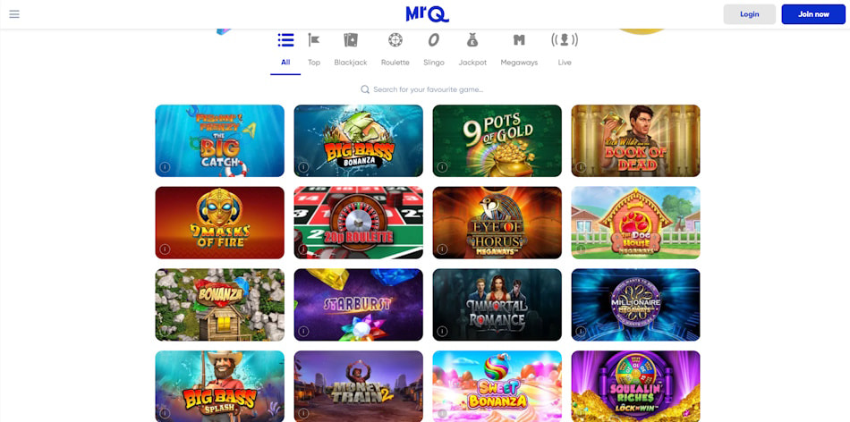 MrQ casino gaming variety