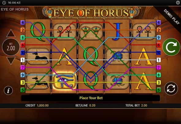 The Eye of Horus online slot from Blueprint Gaming.