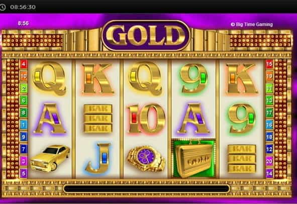 Gold online slot with luxurious symbols.