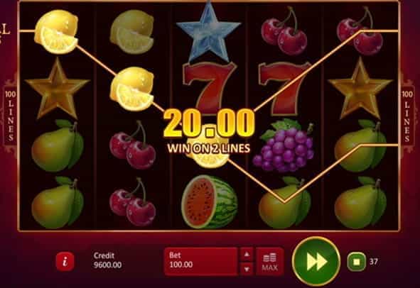 Check out a winning roll in Imperial Fruits: 100 Lines slot.