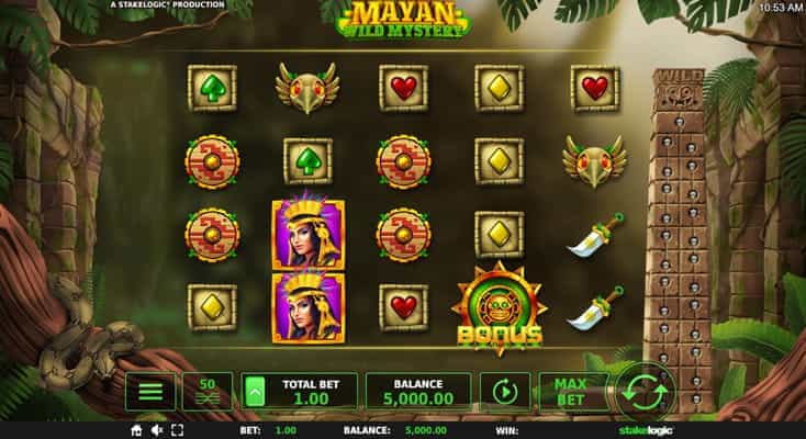 The Mayan Wild Mystery demo game.