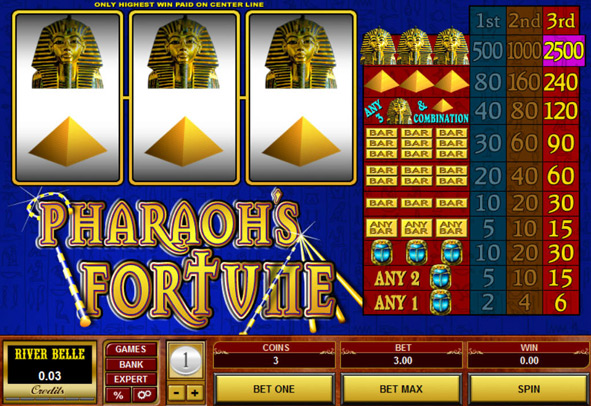 Pharaoh's Fortune 20 lines IGT Slot Free Play