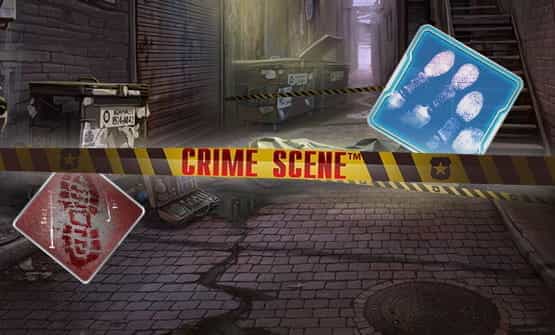 Crime Scene online slot opening screen