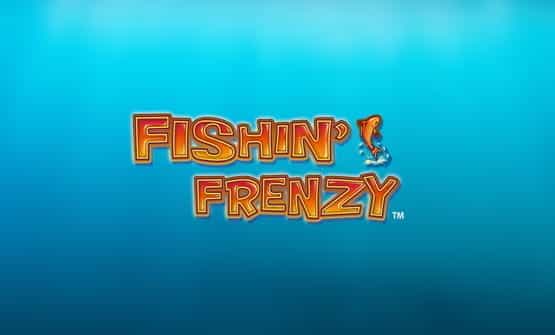 The Fishin' Frenzy online slot logo.