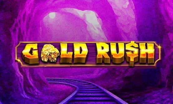 The Gold Rush online slot logo.