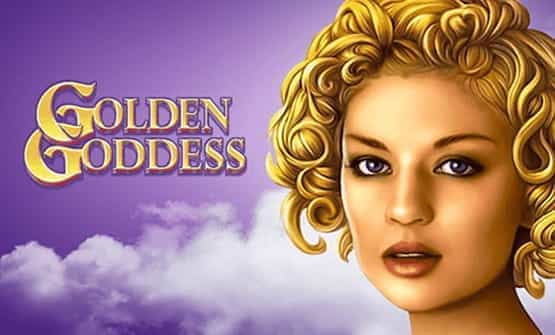 Opening screen of the Golden Goddess online slot game