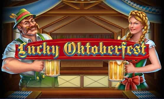 Opening screen and logo of the slot Lucky Oktoberfest.
