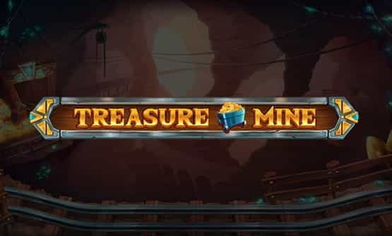 Logo of the online slot Treasure Mine.