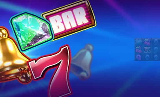 Twin Spin online slot opening screen with the 7 and the Bar symbol