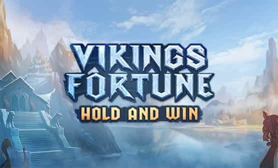 Vikings Fortune: Hold and Win online slot game logo.