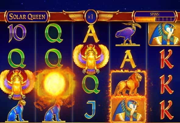 The exciting Solar Queen online gameplay.