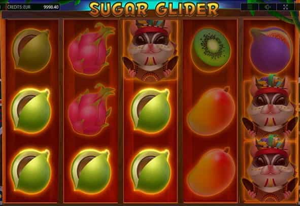 Sugar Glider online slot during the game.