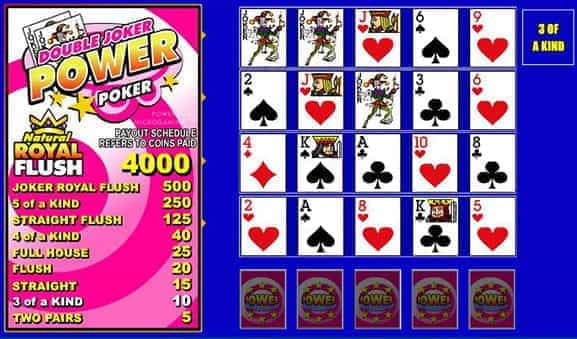 The Double Joker Power Poker video poker game from Microgaming.