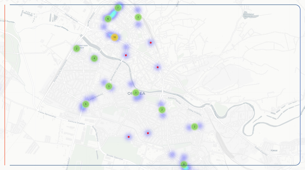 Heatmap Orase Oradea