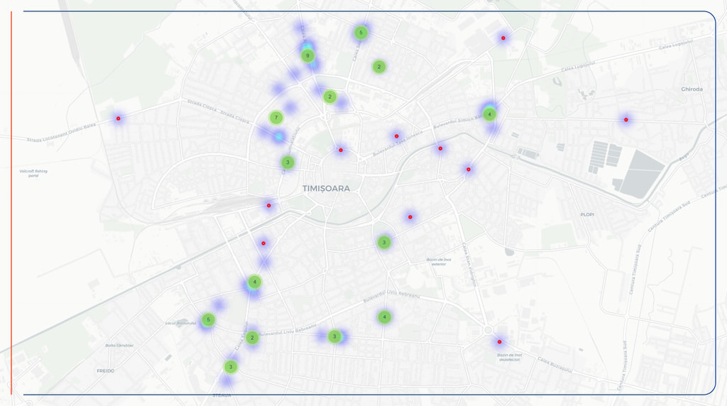 Heatmap Orase Timisoara
