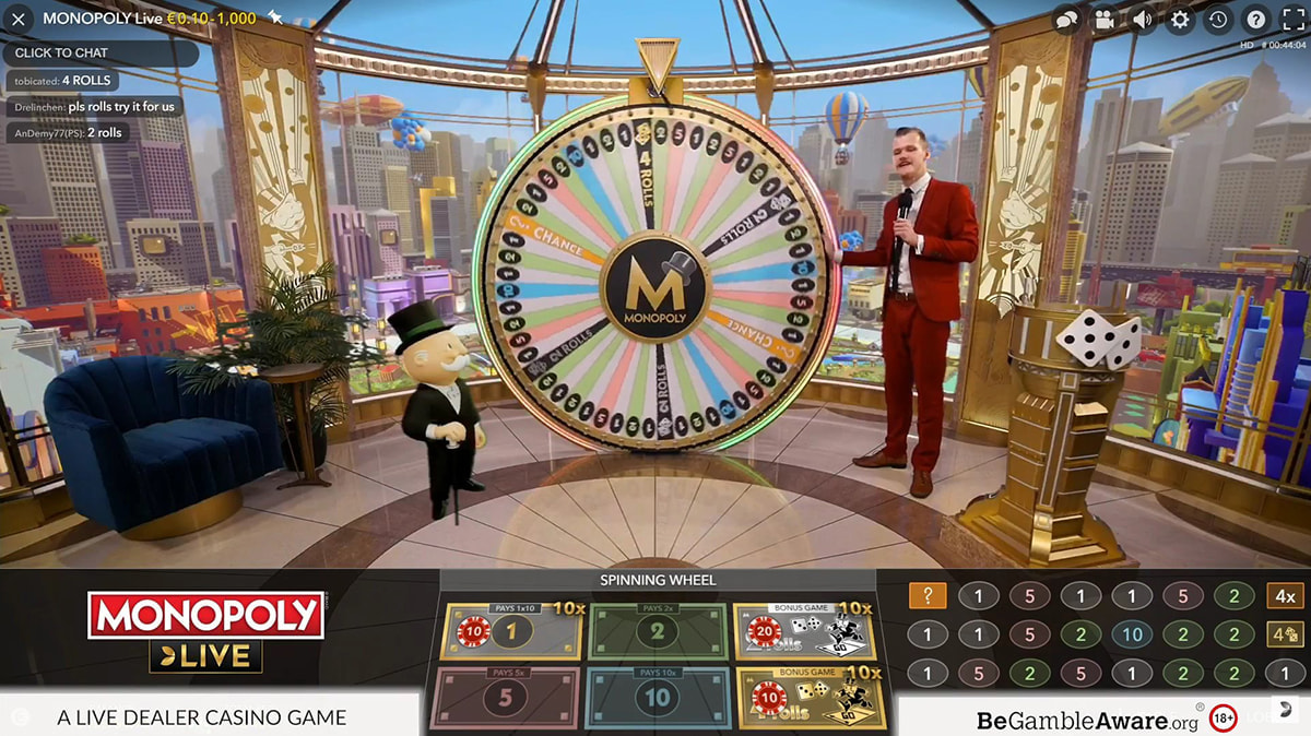 Screenshot From Playing MONOPOLY Live.