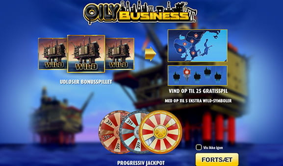 Du kan endda vinde en progressiv jackpot på Oily Business