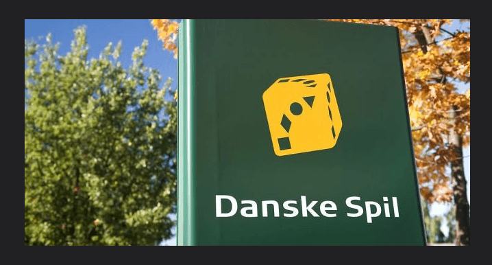 Skilt med loget fra Danske Spil.