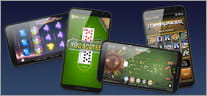 L'interfaccia smartphone di un casinò mobile