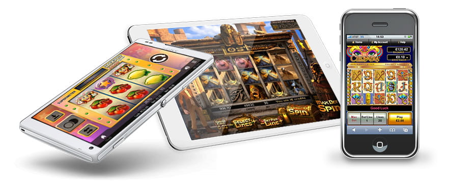 Delle slot machine online su alcuni dispositivi mobile Apple e Sony.