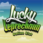 Il logo della slot Lucky Leprechaun.