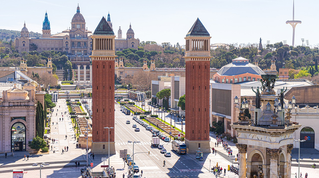 Panorama sulla città di Barcellona