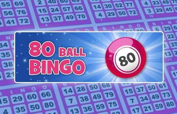 Screenshot of the 4x4 grid from 80-Ball Bingo