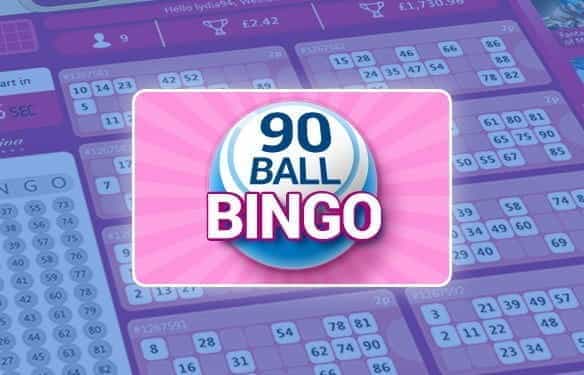 Screenshot of the 9x3 grid from 90-Ball Bingo