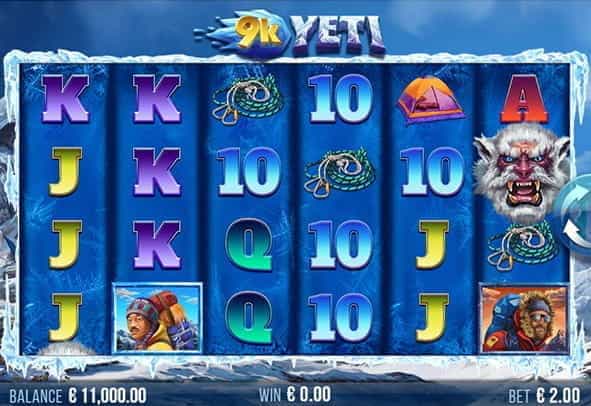 The 9k Yeti slot game from 4ThePlayer.