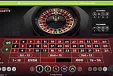 American Roulette in-game play view