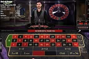 A Pro Roulette live game in action. 