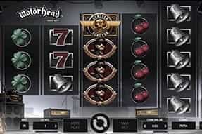 In-game image of Motörhead slot mobile game. 
