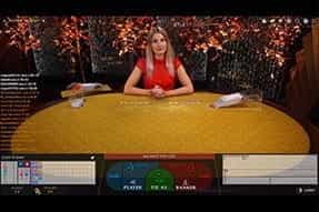 A game of Live Baccarat at Betsafe casino.