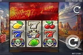Image of the Route 66 slot on a mobile device.