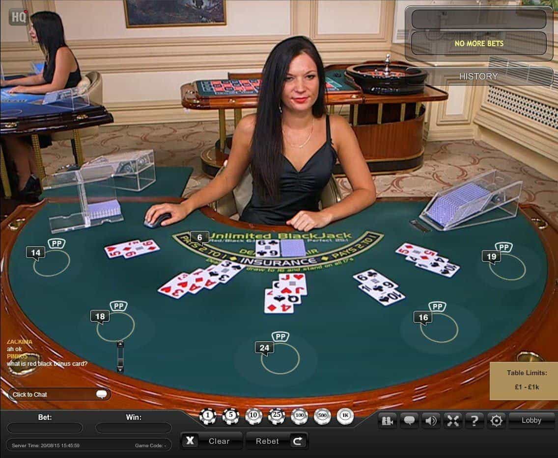 live online blackjack dealers