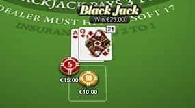 Any Real Money Wins in Blackjack will be Displayed on the Screen