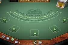 An in-game view of the Classic Blackjack game from Microgaming.