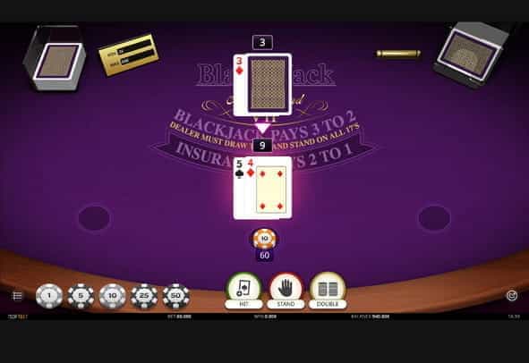 Blackjack Multi Hand VIP gameplay