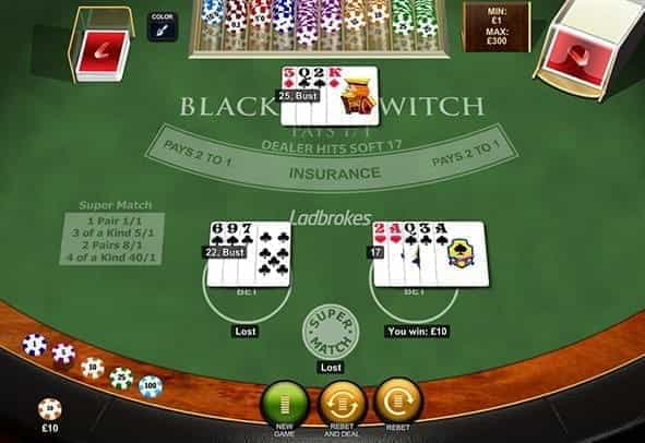 Play Blackjack Switch by Playtech for Free