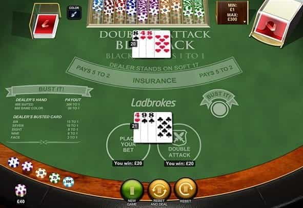 Play Double Attack Blackjack by Playtech for Free