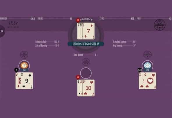 The Lucky Ladies Blackjack game demo by FELT.