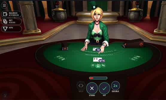 Lucky Blackjack online game by Yggdrasil.
