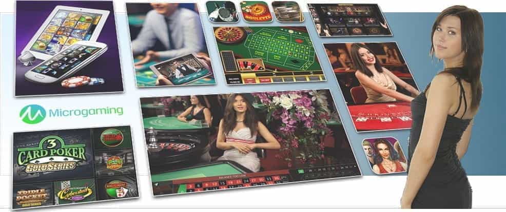 Image showing Microgaming's various card and table games